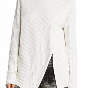 Bcbg asymmetrical sweater